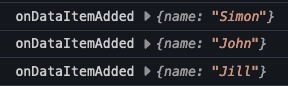 console output